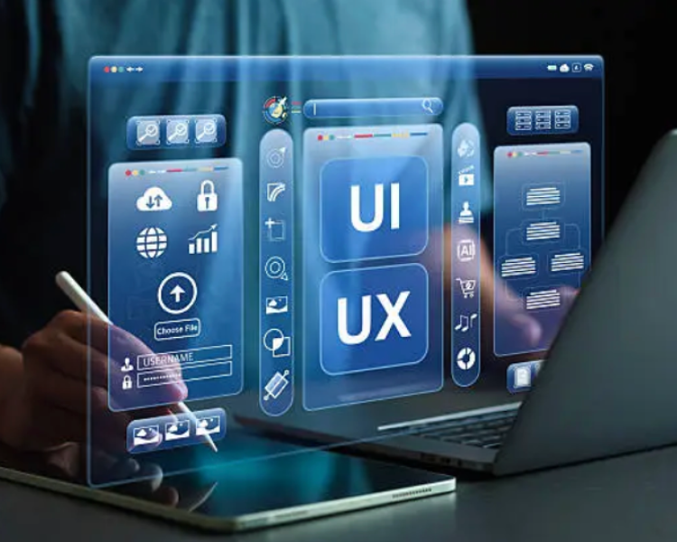 UIデザインツールで写真を編集する画面